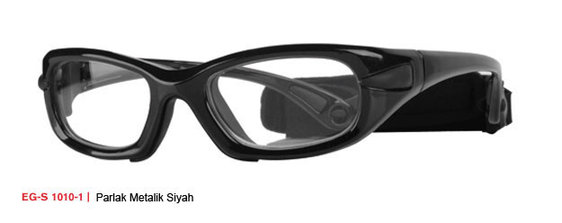 Spor için spor gözlüğü progear eyeguard, parlak siyah numaralı sporcu gözlüğü